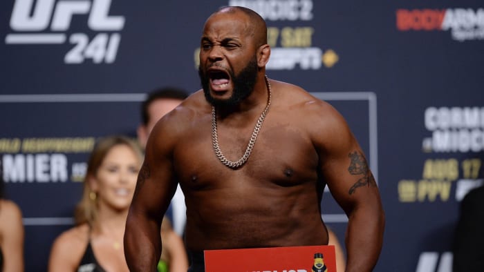 Daniel Cormier weighs in before UFC 241